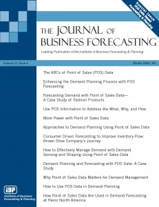 Journal of Business Forecasting Winter 08-09 Special Issue