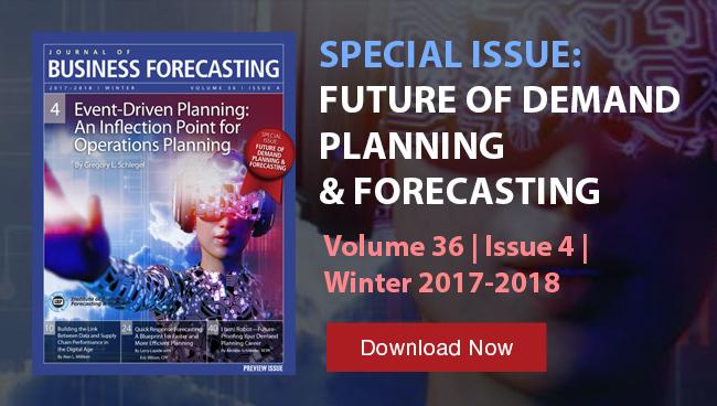 Image of latest issue of The Journal of Business Forecasting and Planning